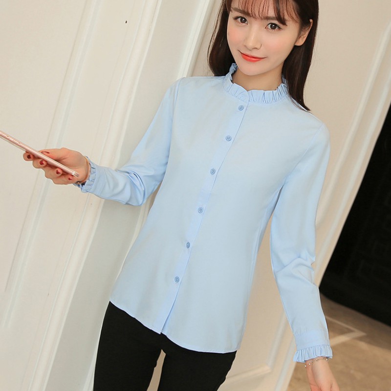 High Quality 2015 Autumn Career Women Long Sleeve Turn